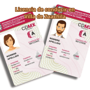 Licencia de conducir en Villa de Zaachila