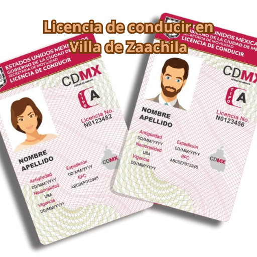 Licencia de conducir en Villa de Zaachila