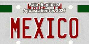 Baja de placas aguascalientes 2026