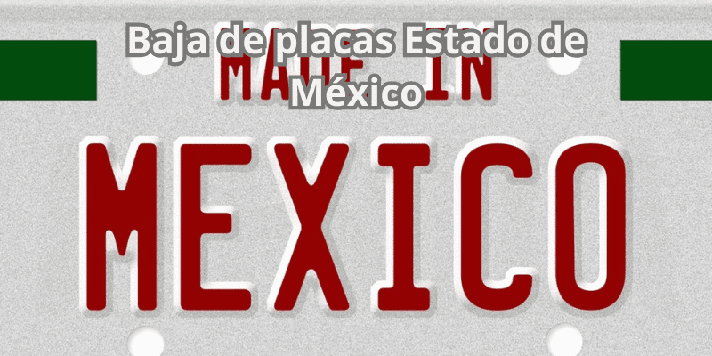 Baja de placas Estado de México