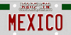 Baja de placas en Costa Rica
