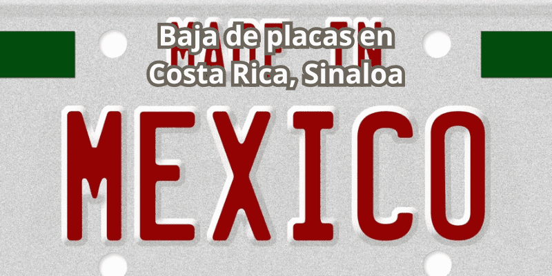 Baja de placas en Costa Rica