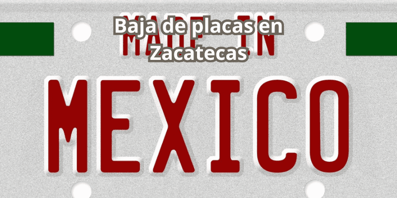 Baja de placas en Zacatecas