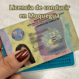 Licencia de conducir en Moquegua
