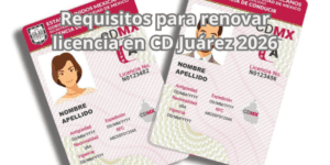 Requisitos para renovar licencia en CD Juárez 2026