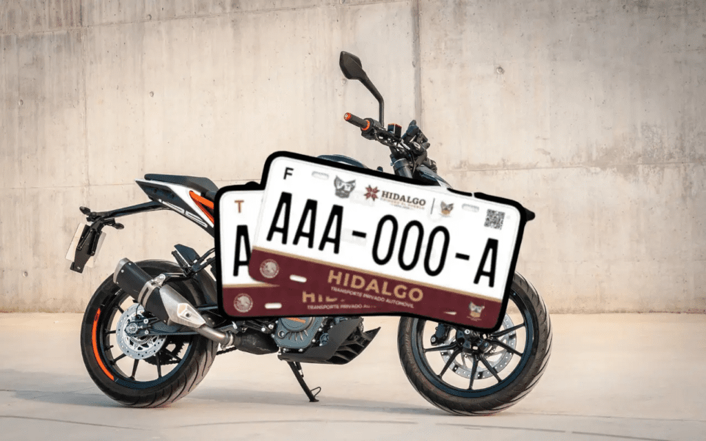 Alta de placas de una motocicleta nueva