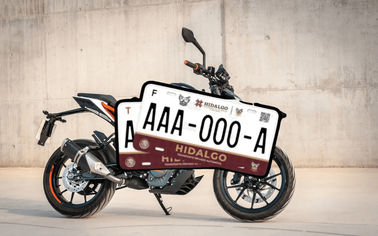 Alta de placas de una motocicleta nueva