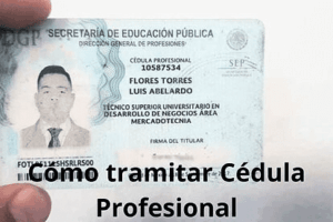 Trámite para la cédula profesional de doctorado