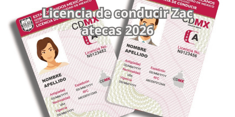 Licencia de conducir Zacatecas