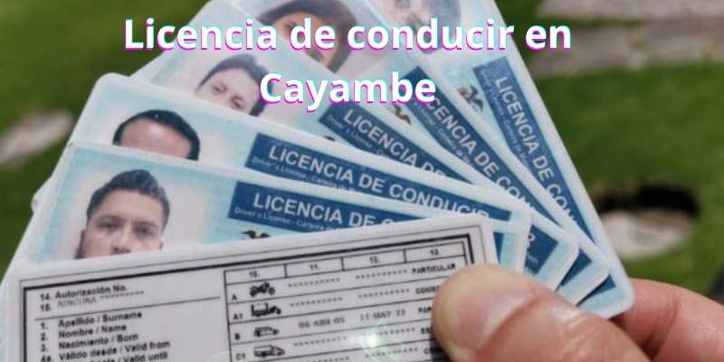 Licencia de conducir en Cayambe
