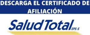 Certificado de Afiliación a Salud Total