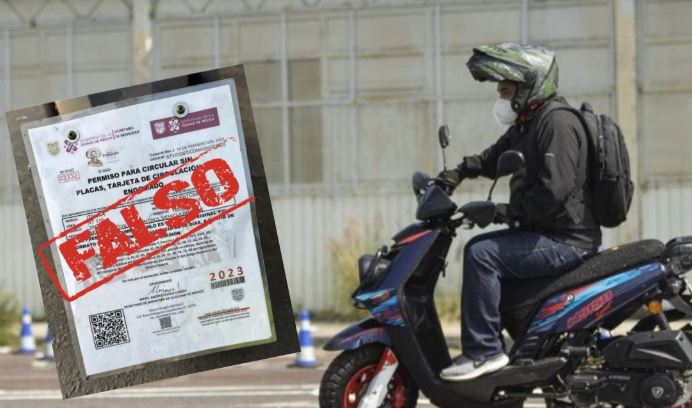 Permiso provisional para circular sin placas en Puebla para moto