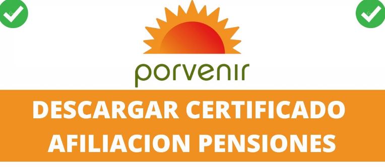 Certificado afiliación Porvenir