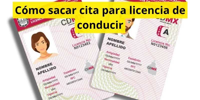 Cómo sacar cita para licencia de conducir
