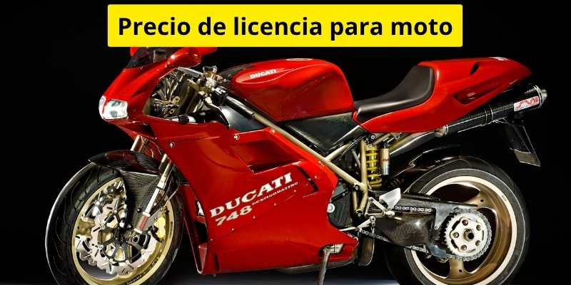 Precio de licencia para moto