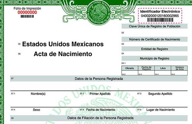 Dónde sacar acta de nacimiento en Mexicali