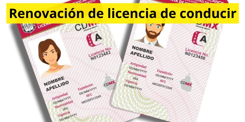 Renovación de licencia de conducir