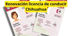 Renovación licencia de conducir Chihuahua