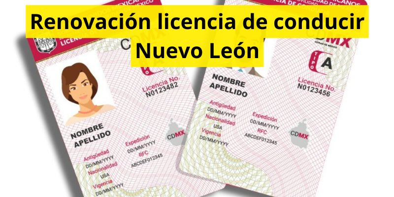 Renovación licencia de conducir Nuevo León