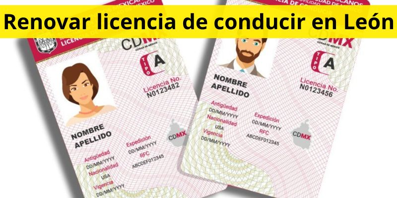 Renovar licencia de conducir en León