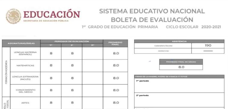 Cómo imprimir boletas de primaria