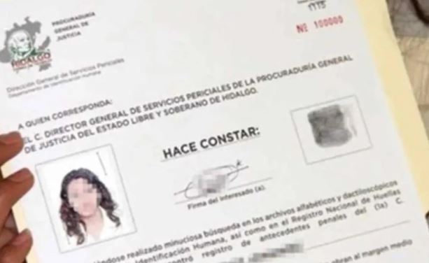 Carta de No Antecedentes Policiales