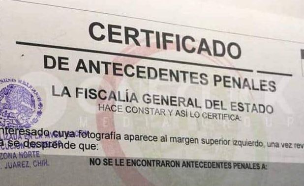 Carta de No Antecedentes Penales en Zapopan