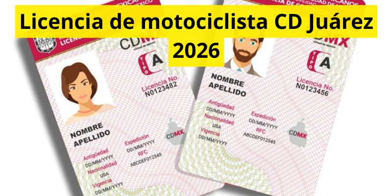 Licencia de motociclista CD Juárez