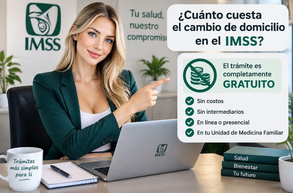 ¿Cuánto cuesta el cambio de domicilio en el IMSS?