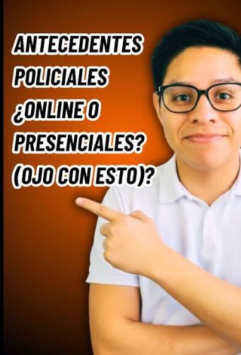 Cómo tramitar antecedentes policiales en línea en Perú