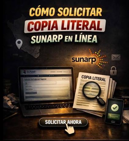 Cómo tramitar copia literal en SUNARP