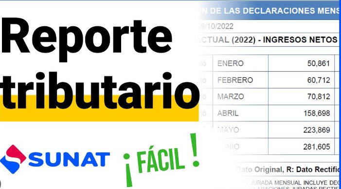 Cómo sacar reporte tributario SUNAT