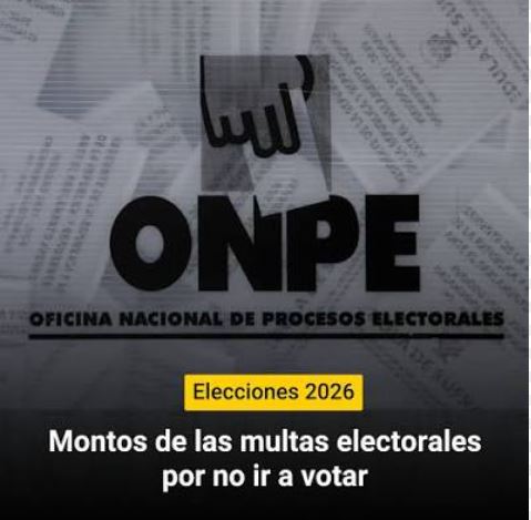 Cómo pagar la multa por no votar en Perú