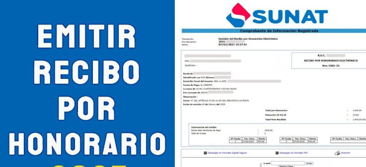 Cómo emitir recibo por honorarios al crédito en Perú