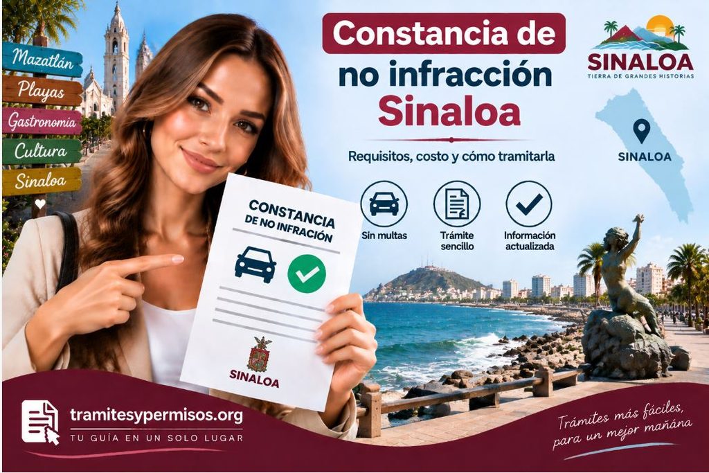 Constancia de no infracción Sinaloa 2026