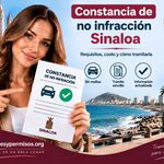 Constancia de no infracción Sinaloa 2026: requisitos y trámite completo
