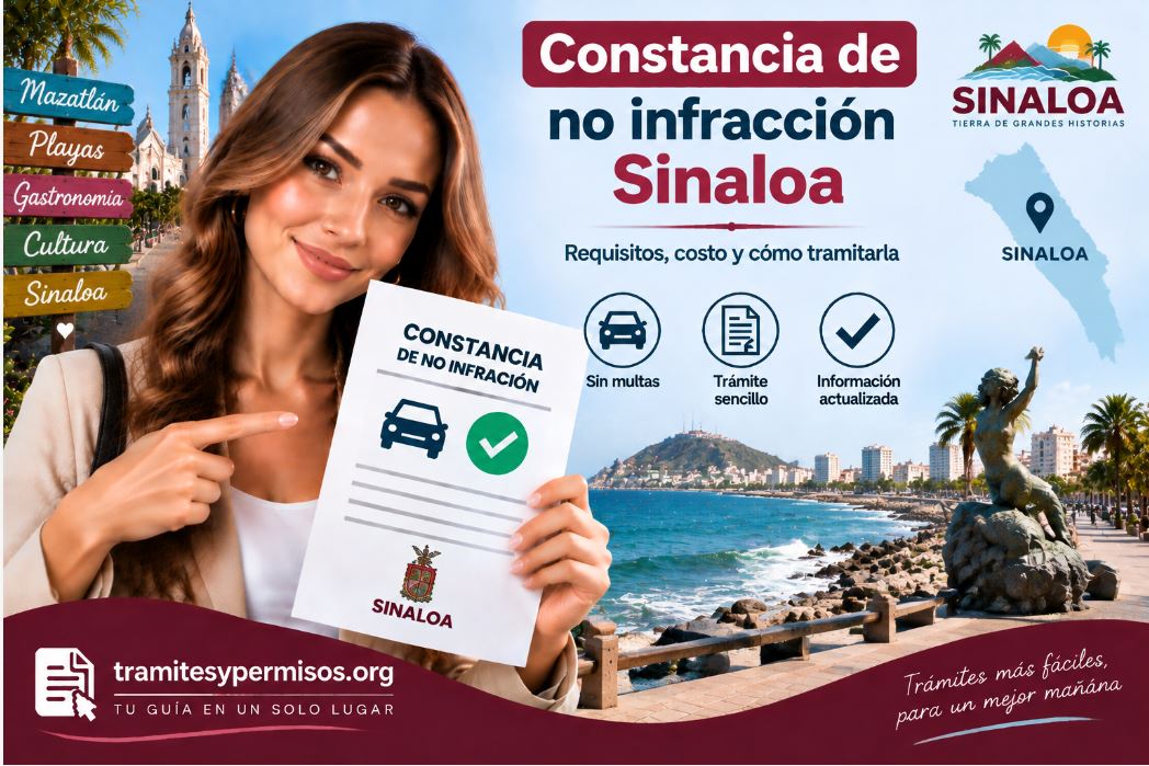 Constancia de no infracción Sinaloa 2026