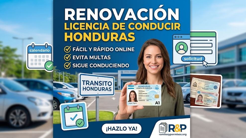 Renovación de licencia de conducir en Honduras 2026