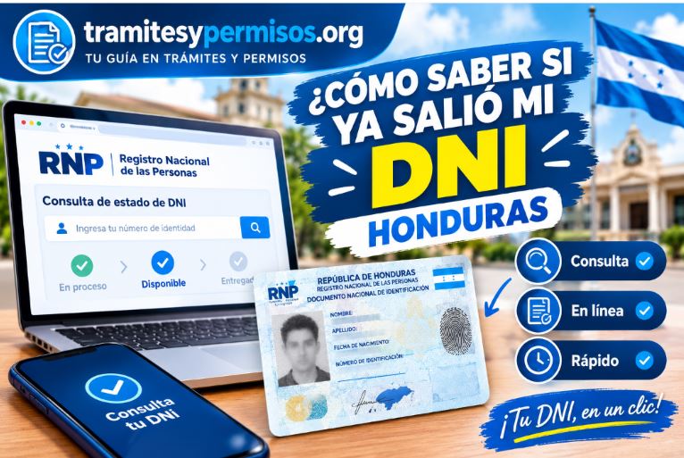 Cómo saber si ya salió mi DNI Honduras 2026