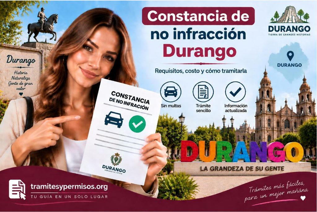 Constancia de no infracción Durango 2026