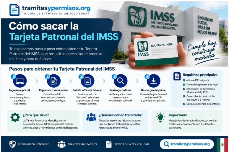 Cómo sacar la tarjeta patronal del IMSS 2026