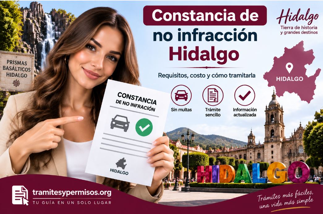 Constancia de no infracción Hidalgo 2026