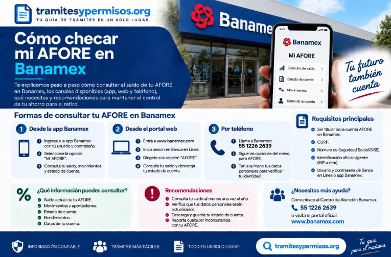 Cómo checar mi Afore en Banamex 2026