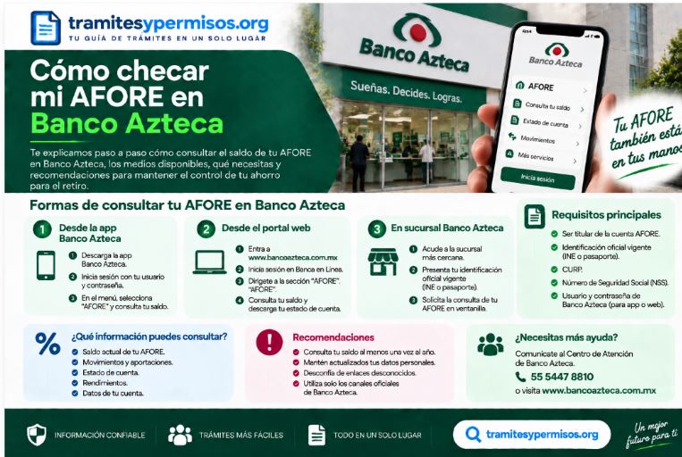 Cómo checar mi Afore en Banco Azteca 2026