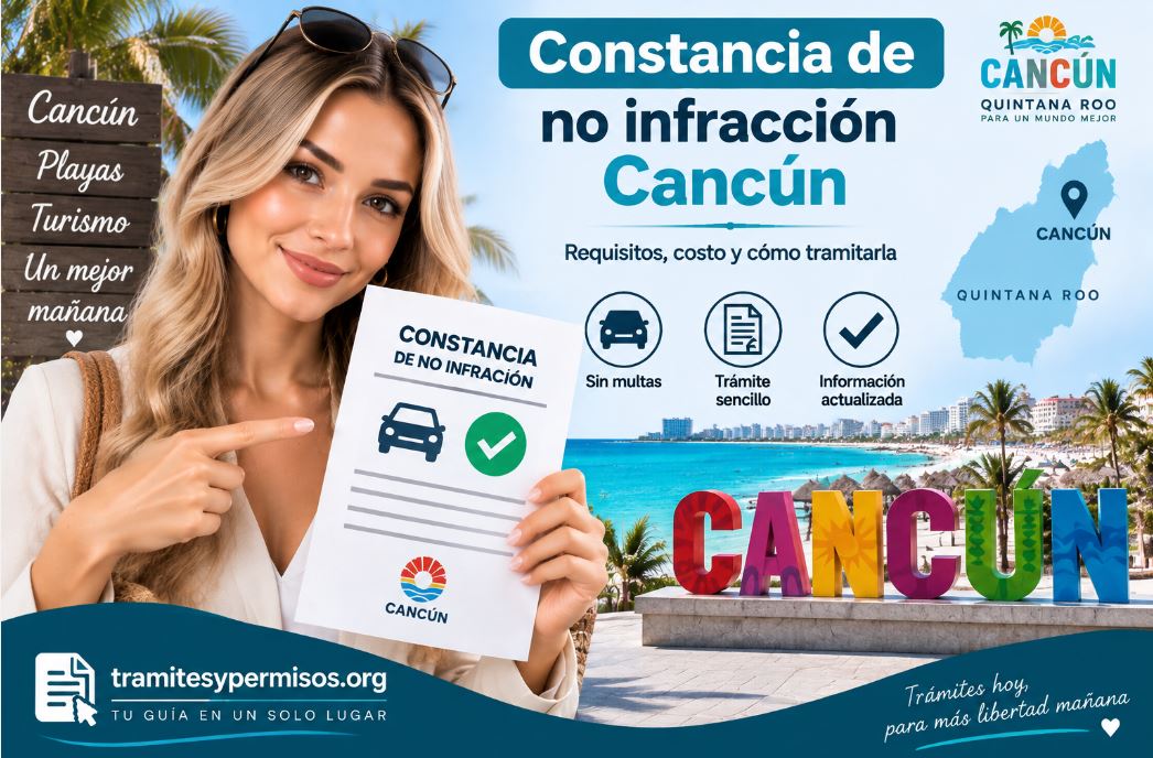 Constancia de no infracción Cancún 2026