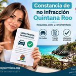 Constancia de no infracción Quintana Roo 2026: requisitos, costo y trámite paso a paso