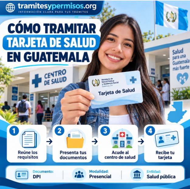 Cómo tramitar la tarjeta de salud en Guatemala 2026