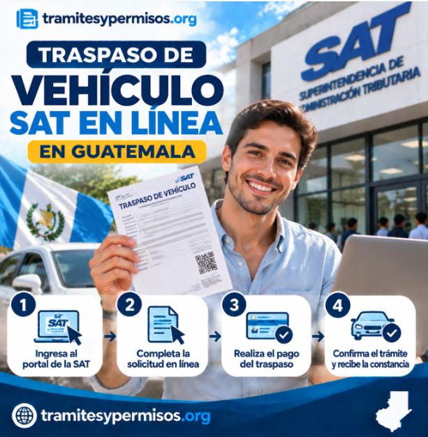 Traspaso de vehículo SAT en línea Guatemala 2026