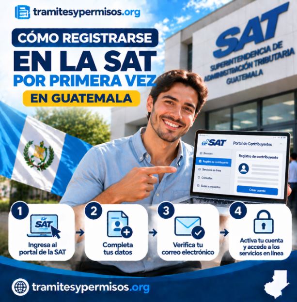 Cómo registrarse en la SAT Guatemala por primera vez 2026