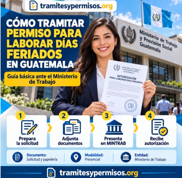 Permiso para laborar días feriados en Guatemala 2026